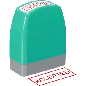 PATIKIL Copy Notice Stamp Self Inking, Red Ink Office Stamps Pre Inked Message Stamp Refillable Business Stamp, Green