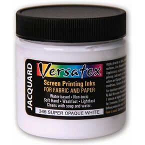 Jacquard Versatex Screen Printing Inks, Super Opaque White