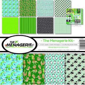 Reminisce TME-200 The Menagerie Scrapbook Collection Kit 1
