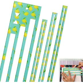 Lemon Zipper Pocket Template Zipper Pocket Template, Bag Zipper Template Stitch and Zip, Sewing Templates Sewing Zippers Supplies, Leather Templates Zipper Accessories Tools Suitable for Beginners