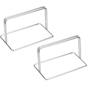 PATIKIL Baffle Desk Divider Clamp, 2 Pcs Punch-Free Base Desk Shield Clamp Desk Divider Partition Clamp Privacy Panel Bracket Holder for DEST Partition Support Office Desk, Silver