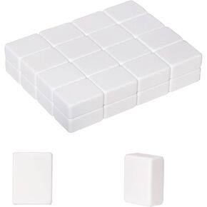 Blank Mahjong Tiles Set, 32 Pieces, Replace Lost Standard Sized American Mahjong Tiles & Can Be Used Together with Mahjongg Stickers (Stickers Not Included)