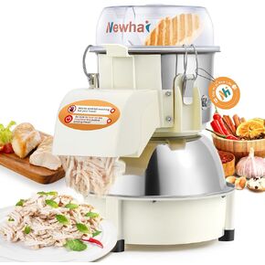 Newhai Electric Chicken Breast Shredder Twist Machine Automatic Meat Shredder Tool 240lb/h for Home Restaurant Use 180W 110V US for Cooked Meat Only