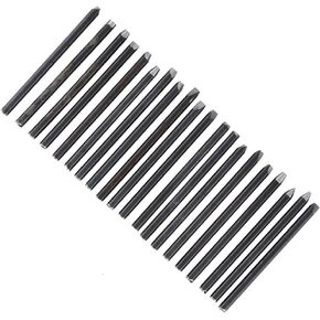 20pcs Metal Jewelry Anvil Chisel Punch Stamp Kit for Jewelry Processing Making Carving Tools + Professional Jewelry Carving Tools (20Pcs)