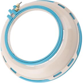 BTSEURY Double Sided Punch Needle Stand Hoop 16.5cm & 25cm, Embroidery Stand Hoop Frame for Cross Stitch & Quilting, Round Embroidery Hoop (Blue)