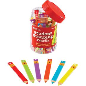 Learning Resources LER0624 Student Grouping Pencils, Multicolor, 4 1/2 x 4/2 in