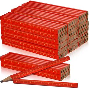 100 Pcs Carpenter Pencils, Construction Pencils, Heavy Duty Octagonal Hard Black Carpenter Pencils for Woodworking Marking and Concrete Marking