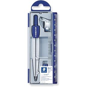 Staedtler 550 60 Compass School Compass مع محول عالمي وصندوق رئيسي وجزء من الرصاص (300 ملم)
