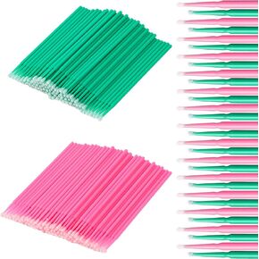200 PCS Sewing Machine Cleaning Brushes, Pink+Green Multi Purpose Small Cleaning Brush Sewing Machine Cleaning Tools Cleaning Brush Set for Cleaner Paint Sewing Machine Jewelry Makeup Clean