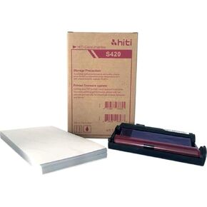 Hiti 4x6 '' P-100 Media Print Kit لطابعة صور S420 (100 مطبوعة) 87.p3414.06xt