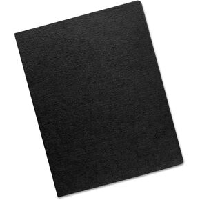 Fellowes Linen Texture Presentation Covers, 8 3/4 Inch X 11 1/4 Inch, 200 Per Pack, Black (52115)