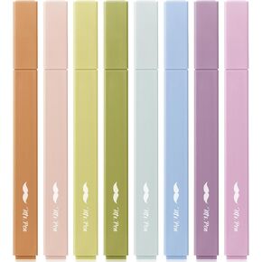 Mr. Pen- Aesthetic Highlighters, 8 Pack, Chisel Tip, Verdant Earth, Cute Highlighters Assorted Colors, Cute Highlighters for School Highlighters, Highlighter Set, Pastel Highlighters