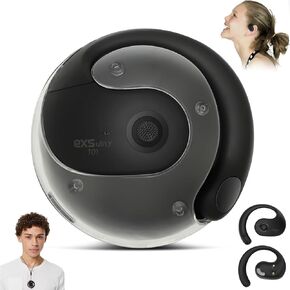 Language Translator Langors 144 Translation Languages ​​Translation في الوقت الفعلي Bluetooth 5.4 مقطع لاسلكي على سماعات الأذن الفورية ترجمة سماعات الأذن المثالية لتعلم أعمال السفر (الأسود)