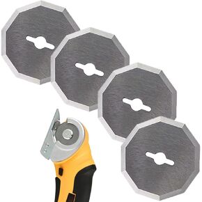 4-Pack Replacement Rotary Blades Compatible with Worx WX082L 4V ZipSnip Cordless Electric Scissors, WA2300 Replacement Blades (1-1/2"),Fits RC2600K, RC2601, RC2602, WX080L, WX081,WX081L