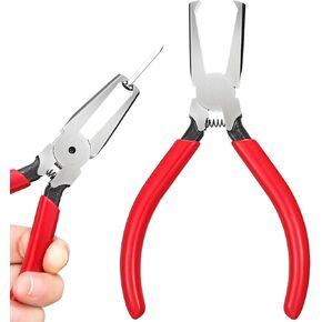 Leriton Pinewood Car Axle Pliers Derby Car Axle Pliers Kit Flat Head Top Cutting Pliers Pine Axle Extraction Pliers Tool Metal Sharp Card Slot Essentials for Car Derby Racing Nails
