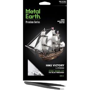 سحر سلسلة Metal Earth Premium Series HMS Victory 3D Metal Model Kit Bundle مع ملاقط