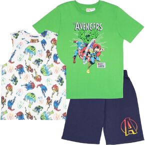 Marvel Spider-Man Boys 3-Piece Set - Short Sleeve T-Shirt, Tank Top, & Shorts 3-Pack Bundle Set for Kids and Toddlers
