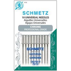 SCHMETZ Size Needle Chrome Universal Sz 70/10 10pc