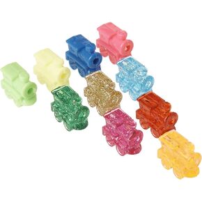 Train Marker Accessory Activity Assorted Color Dominoes, Set of 10