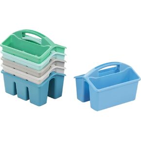 ECR4Kids 4-Compartment Small Caddy, Storage Organizer, Contemporary, 6-Pack