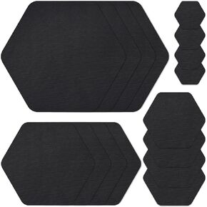 16PCS Nylon Repair Patches, Self Adhesive and Waterproof Patches, Nylon Repair Patches for Down Jackets, Coats, Umbrella, Tents Clothing Repair Tape - Black