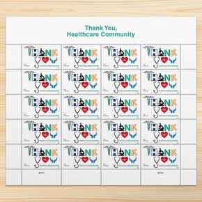 Thank You, Healthcare Community 2024 (Sheet of 20) First-Class Mail Forever Postage Stamps