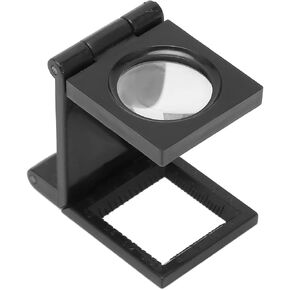 Small Pocket Magnifier Professional 3-Fold 10x Folding Magnifier for Inspection Scanning Pocket Magnifying Glass Mini Foldable Magnifier