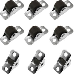 16PCS Rubber Small Casters Directional Wheels 0.5 inch Hardware Drawer Organiser Casters Mini Low Profile Casters For Small Kitchen Appliances Toy Box Shoe Tray Rolling Drawer