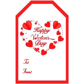 Happy Valentine's Day Stickers,2x3 Inch Valentine's Day Gift Tags for Envelope Seal,Weeding,Party Decorations,200 Pcs Per Pack