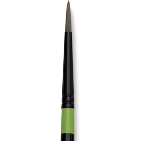 Utrecht Manglon Synthetic Brush-Round, Size 8, Long Handle
