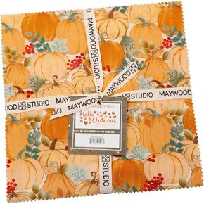 Monique Jacobs Hello Autumn 10"" Squares 42 Pieces Layer Cake Maywood Studio, Assorted