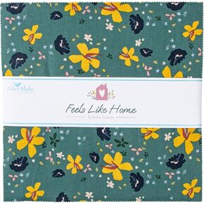 Amber Johnson Feels Like Home 10"" Stacker 42 10-inch Squares Layer Cake Riley Blake 10-14710-42, Assorted