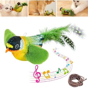 Flappychase Interactive Cat Toy, Flying Chirping Bird Toy for Cats, Flappy Chase Bird Cat Toy, Interactive Cat Toy