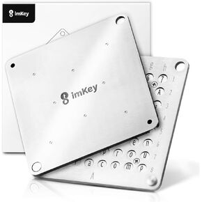 imKey Crypto Seed Storage, Compatible with All BIP39 Hardware Wallet & Software Wallet, Cold Storage Backup, Ledger, Trezor, KeepKey, Supports 12/18/24 Words (S1) (P1)