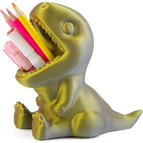 Creative Cute Dinosaur Shaped Pen Pencil Holder, Pen Holder for Desk Office Decor Home School Desk Docoration Ideal Gifts for Boys Girls