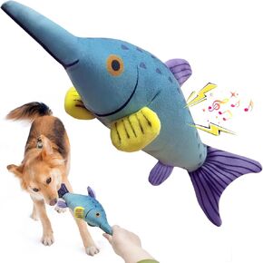 Large Squeaky Dog Toys :Plush Soft Dog Toy-Large Tug of War Dog Toys-Dog Chew Toys for Large,Small, Medium,Puppy Breeds-Large Toys to Keep Them Busy