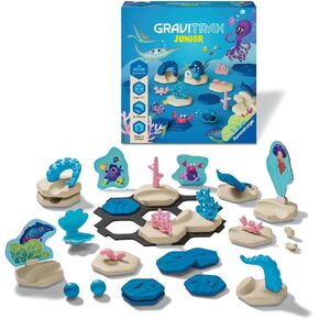 Ravensburger Gravitrax Junior Extension Ocean - Ramble Run ، STEM and Construction Toys for Kids Year 3 Seend - Kids Gifts