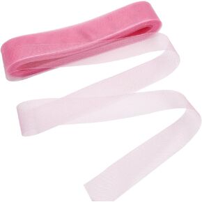 MAYJOYDIY Pink Polyester Horsehair Braid, 50 Yards (45.7m) x 1.9 inch (50mm), Wedding & Formal Occasion, Classic Style, Solid Pattern