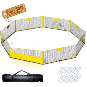 Pyy 20ft Gaga Ball Pit - تحديث Gaga Ball Pit Portable مجهزة بحقبة حمل ، ومسامير أرضية للألعاب الرياضية والأنشطة الداخلية والخارجية in Kuwait