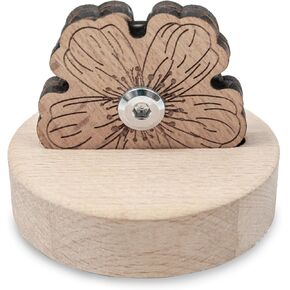 Thread Cutter for Quilting Sewing,Tabletop Yarn Cutter with Blade Saver,Thread Cutting DIY Tools with Anti-slip Stand for Sewing Seam (Peach Blossom)