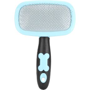 مشط شعر الحيوانات الأليفة ، Cat Dog Cleaning Hair Massage Comb 360 ° Deseshedding Slicker Brush Removal Combove Tool (Blue)