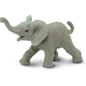 Safari Ltd. African Elephant Baby Figurine - Lifelike 3.5" Model Figure - Educational Toy for Kids Ages 3+