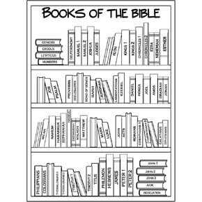 Book of Bible Stickers Bible Reading Tracker Sticker 4.8" x 6.6" Guides for Bible Studies,10 Pcs