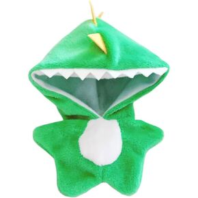niannyyhouse 10cm~15cm Plush Doll Clothes Onesies Sharks Dinosaurs Cows Rabbits Fawns Unicorn Patterns Bodysuit Dolls Dress Up Accessories (Green)