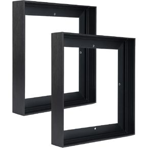 CANFRAVAS 2 Pack Canvas Frame 24x32, Metal Canvas Floater Frame, 1.25" Deep Canvas Floating Frame, Floater Frame For Canvas Painting, Floating Frame for Canvas (Black,24"x32")