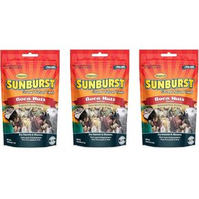Higgins Sunburst Gourmet Natural Bird Treat, 5 Ounces, Shelled Boca Nuts for Parrots and Macaws (15 Ounces)