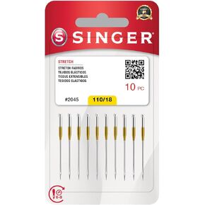 SINGER 10-Pack Stretch 2045 Sewing Machine Needles, Size 110/18 in Kuwait
