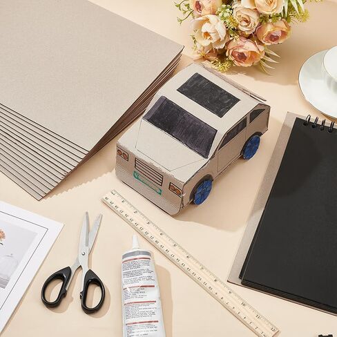 FINGERINSPIRE 24 Pcs Book Board 80PT 2mm Light Grey Binders Boards Thick Binders Board Chipboard Rectangle Kraft Papers Chip Sheets Bookbinding Supplies for Book Binding Materials Cover(12.5x10inch) in Saudi Arabia