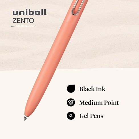 Uni-Ball Zento Gel Ink Rollerball Als ، 2 Point Point Black Prope Smooth Lriting Pens ، أقلام يابانية ملونة ، ألوان بوهو in Saudi Arabia