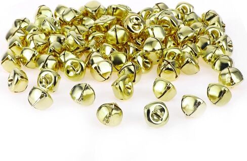 200 PCS Metal Crafts Bells Bells 0.5inch/12mm Bells Small Bells Silver Bells Christmas Discorative Bells Little Decoration Diy Christmas Festival Decorations in Saudi Arabia
